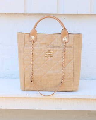 Natural LD Kinzley Tote | Caroline Hill