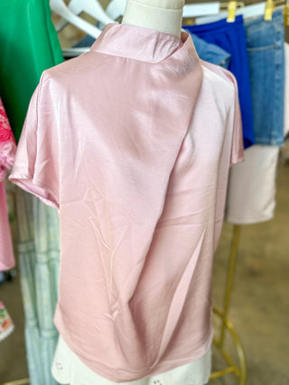 Pink Timeless Touch Satin Top