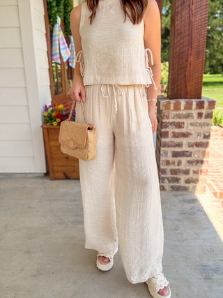 Natural Relaxed Linen Pants