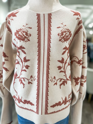 Taupe Forever Yours Balloon Sleeve Sweater