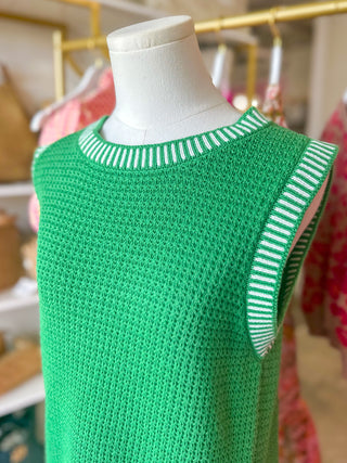 Green Easy Days Knit Tank