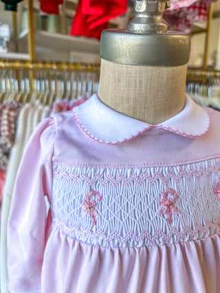Sweet Peppermint Smocked Bubble