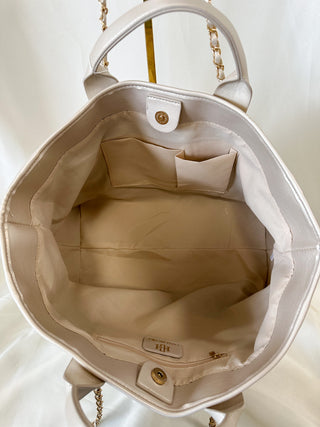 Melissa Shimmer Champagne Tote Bag