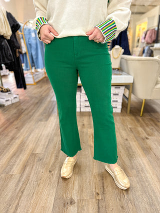 Forest Green Adaptable Fabric Pants