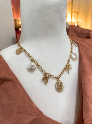 Mante Gold Charm Necklace