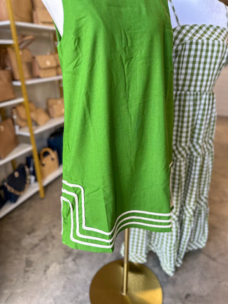 Matcha Simply Stitched Shift Mini Dress