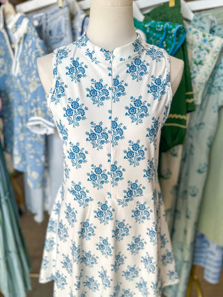 The Seaside Toile Athletic Mini Dress