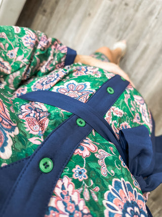 Paisley Grove Button Down & Belted Mini Dress