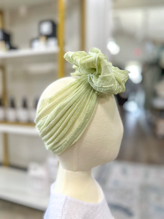 Honeydew Frilly Frou Ruffle Headband Bow