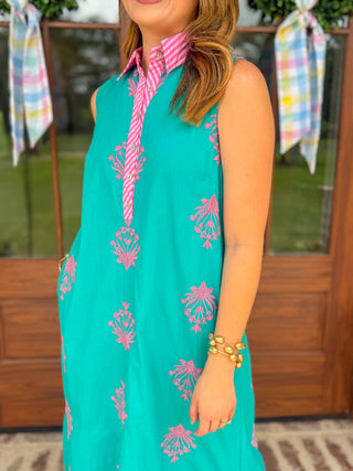 Mint Tropic Dream Midi Dress