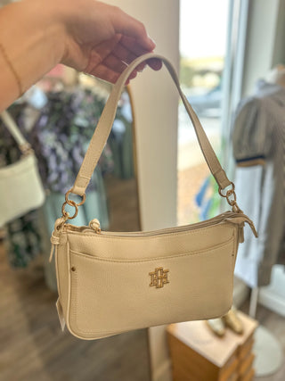 Paxton Cream Crossbody W/ Pockets- Caroline Hill