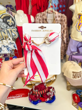 Crimson White Ila Horsebit Necklace | Caroline Hill