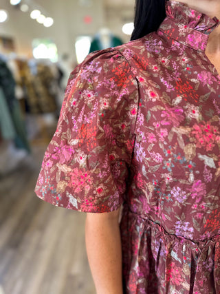 Sweet September Floral Mini Dress