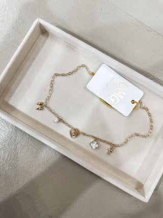 Gold Allison Charm Necklace