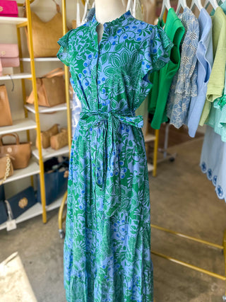 Tressa Floral Riah Button Down Maxi Dress
