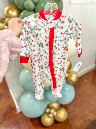 Baby Loren Christmas Footies