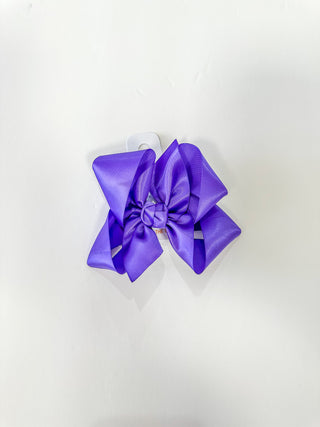 Purple Large Satin Bow