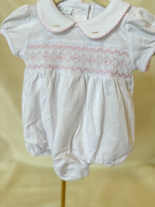 Pink Lizzie's Classics Smocked Short Sleeve Bubble