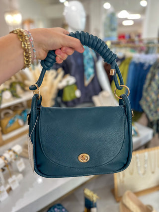 Prussian Blue Effie Messenger Satchel Bag
