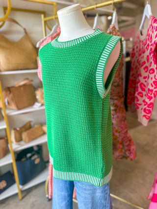 Green Easy Days Knit Tank