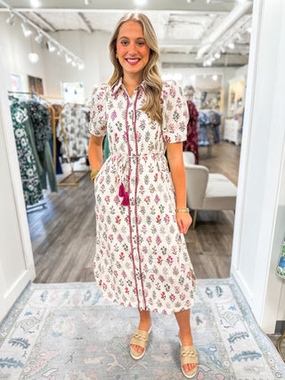 Cream Rosey Daydream Dress