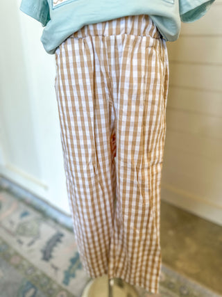 Fall Thanksgiving Plaid Chick Embroidery Smocking Boys Set