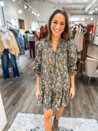 A Floral Fall Dress