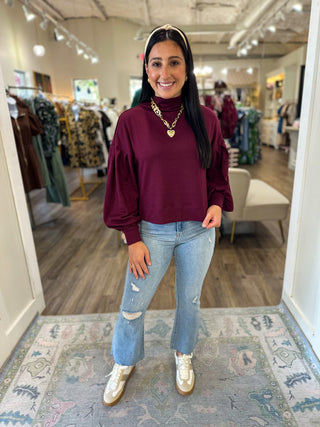 Ruby Essential Mock Neck Sweater