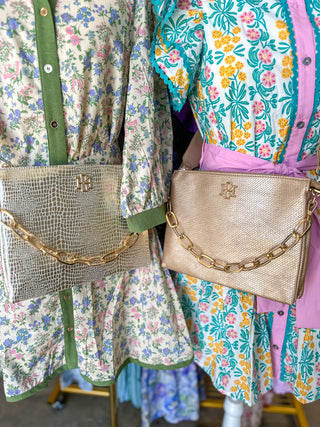 Gold EC Ariana Crossbody | Caroline Hill