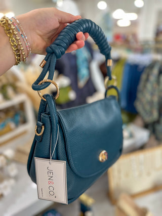Prussian Blue Effie Messenger Satchel Bag