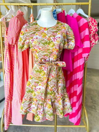 Wildflower Wishes Jacquard Mini Dress