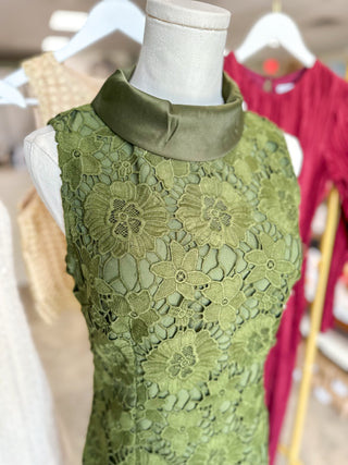 Olive Willa Floral Lace Mini Dress