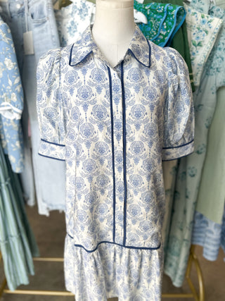 Blue Willow Darling MINI DRESS