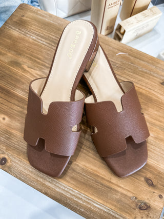 Brown Airy-50 Slip On Sandal