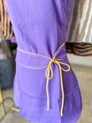 Saturday Standout Tie Waist Detail Mini Dress