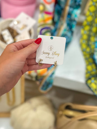 Dainty Glam Huggie Hoop Earrings