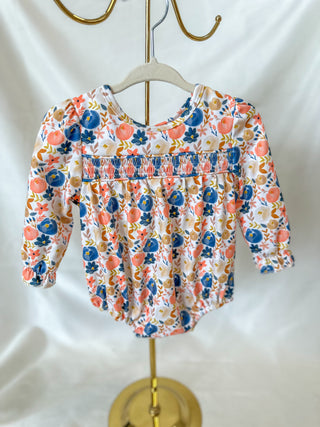 Sissy's Favorite Floral Smocked Bubble