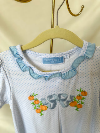 Pumpkin Embroidery Dress