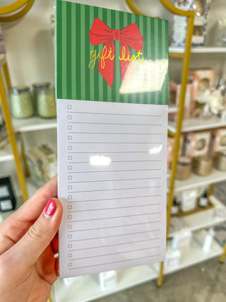Gift List Magnetic Notepad