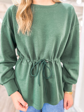 Hunter Green Eden Everyday Defined Long Sleeve Top
