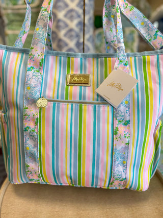 Lily Garden Stripe Cooler Bag