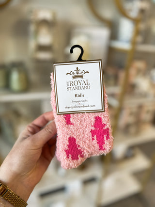 Kid's Nutcracker Snuggle Socks Pink