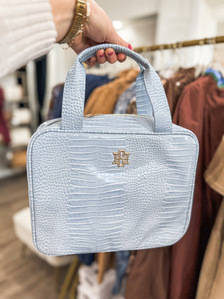 Large Punta Cana Baby Blue Cosmetic Travel Case