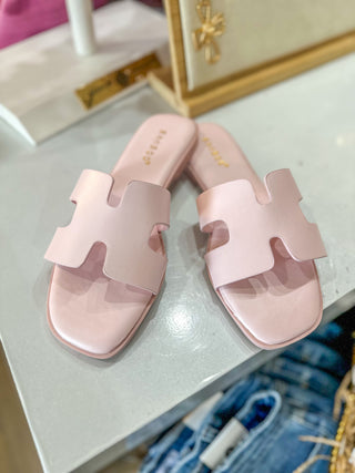 Baby Pink View Slip On Sandal