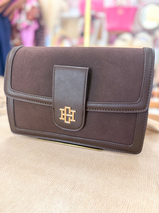 Chocolate S Collins Crossbody | Caroline Hill