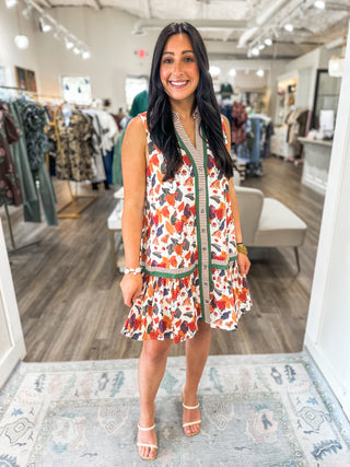 Pumpkin Sweet Pea Swing Dress