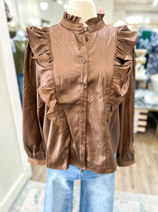 Brown Sweet Sophistication Blouse
