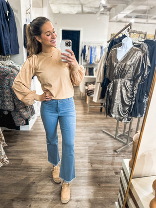 Taupe Every Lady Needs Long Sleeve Top