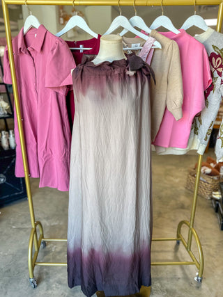 All Tied Up Ombre Maxi Dress