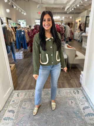 Olive Timeless Touch Sweater